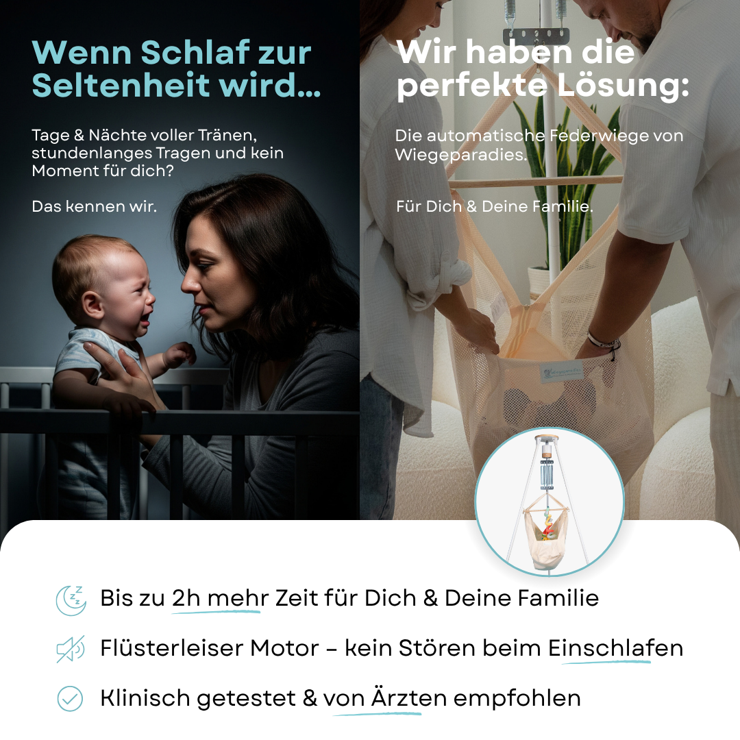 Federwiege mit Motor & Gestell - Sternentraum