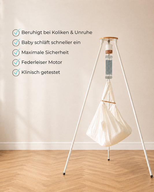 Federwiege mit Motor & Gestell  - Sternentraum